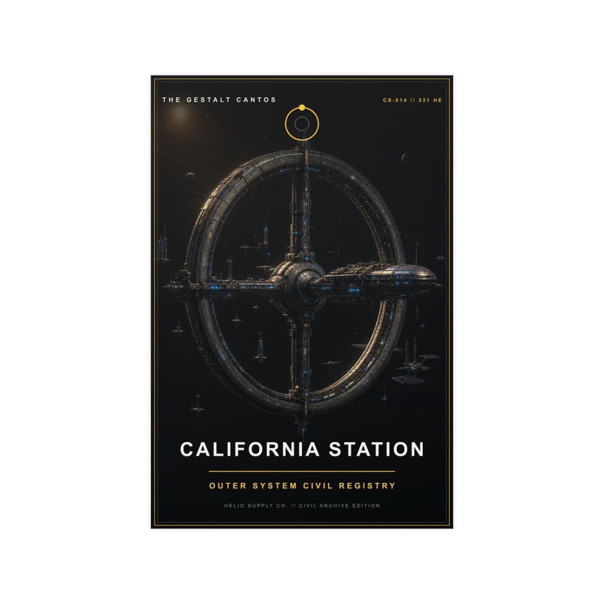 HELIO // California Station Civil Archive Poster