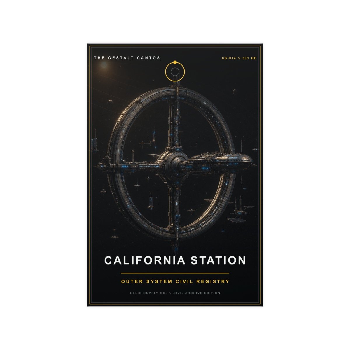 HELIO // California Station Civil Archive Poster